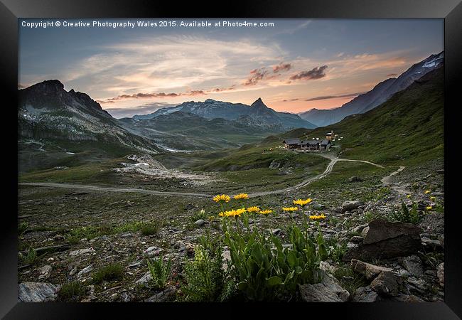 French Alps on the GR5 Framed Print by Creative Photography Wales