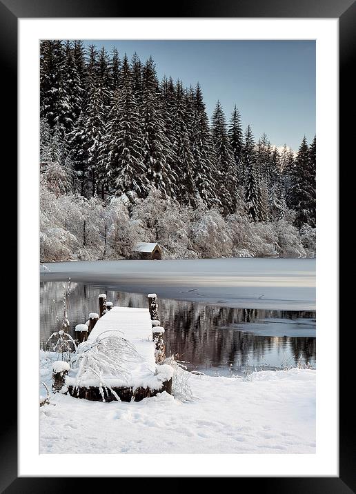  Loch Ard Winter Framed Mounted Print by Grant Glendinning
