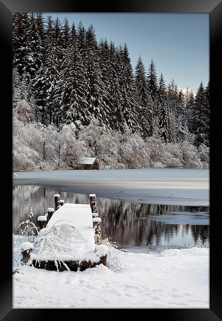  Loch Ard Winter Framed Print by Grant Glendinning