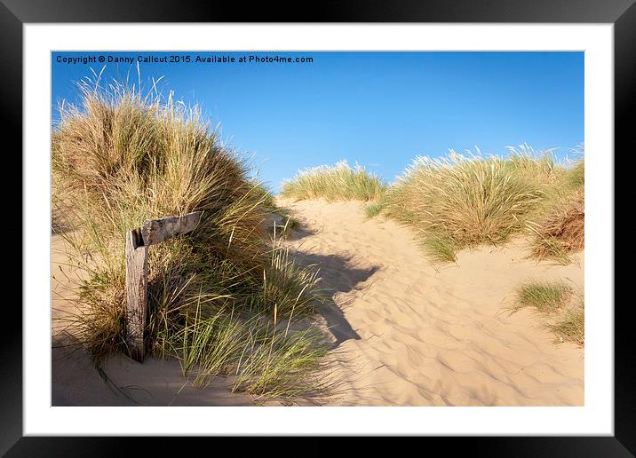 Sand Dunes Framed Mounted Print by Danny Callcut