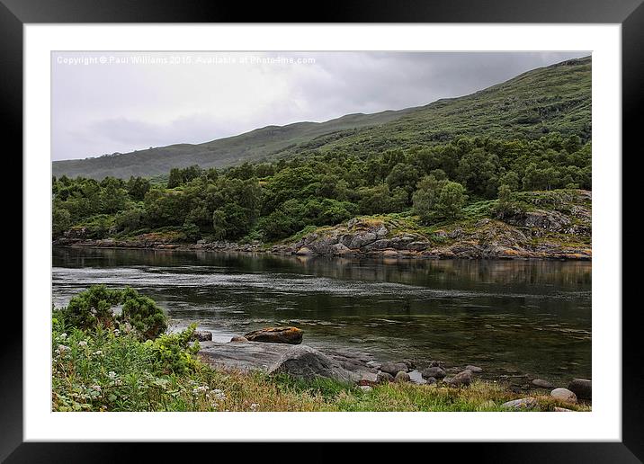 The Shores of Loch Creran Framed Mounted Print by Paul Williams