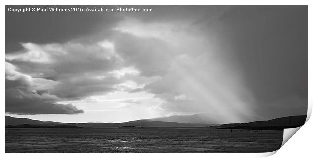Sunbeams over Admucknish Bay  Print by Paul Williams