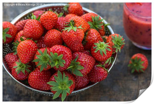 Strawberries  Print by Beata Aldridge