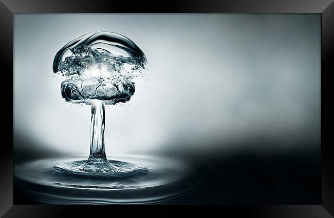 water droplet Framed Print by Ankitesh JHA