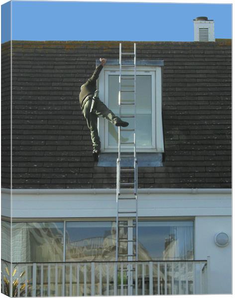 When I'm cleaning Windows Canvas Print by Chris Day