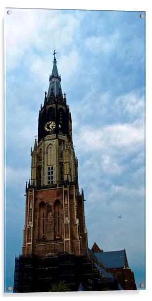  NEW CHURCH TOWER Acrylic by radoslav rundic