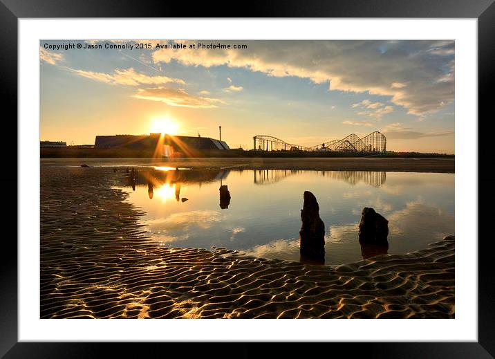  Blackpool Sunrise Framed Mounted Print by Jason Connolly