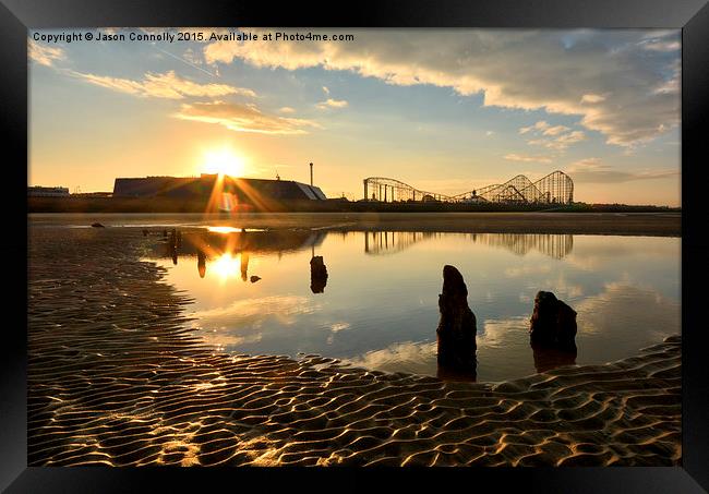  Blackpool Sunrise Framed Print by Jason Connolly