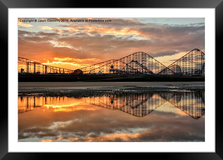  A Roller Coaster Sunrise Framed Mounted Print by Jason Connolly