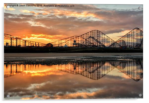  A Roller Coaster Sunrise Acrylic by Jason Connolly