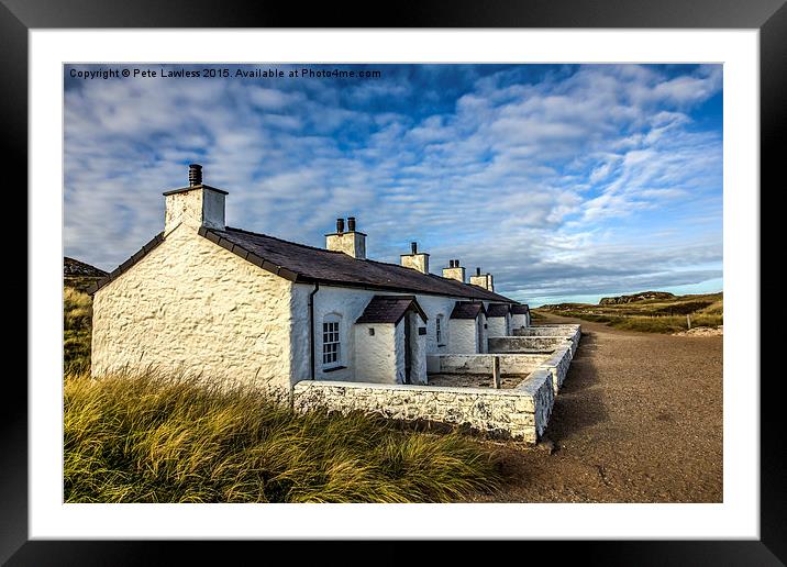  Pilot Cottages Framed Mounted Print by Pete Lawless