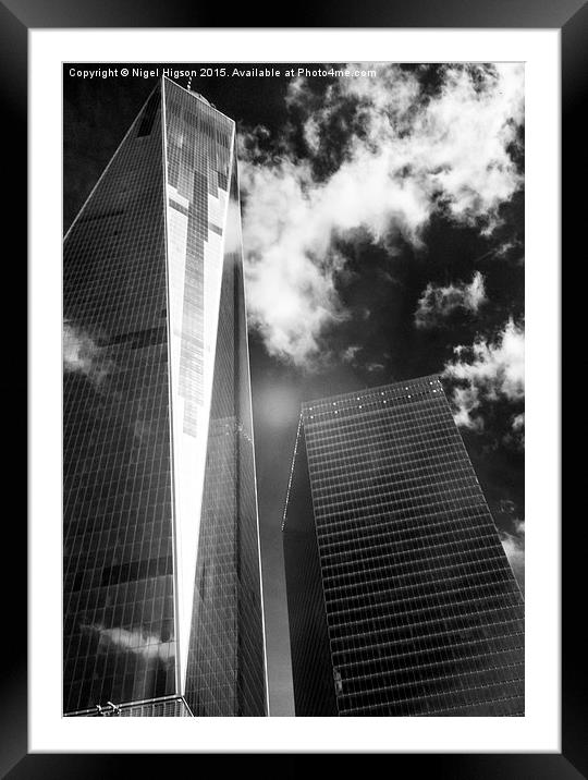  World Trade Center  NY Framed Mounted Print by Nigel Higson