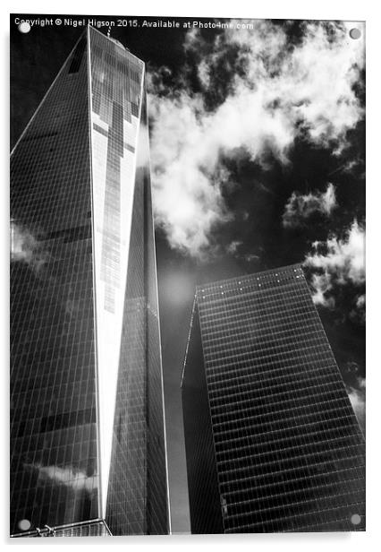  World Trade Center  NY Acrylic by Nigel Higson