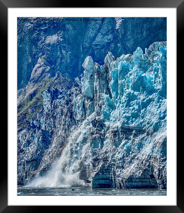  Margeric Glacier crumbling Framed Mounted Print by Gilbert Hurree