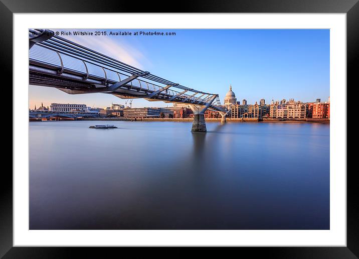  Millennium Bridge Framed Mounted Print by Rich Wiltshire