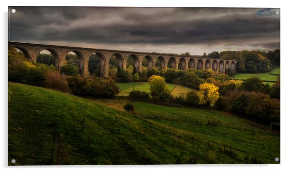   Cefn Mawr (Newbridge) viaduct Acrylic by Rob Lester