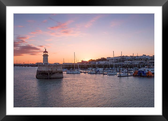   Ramsgate Harbour Framed Mounted Print by Ian Hufton
