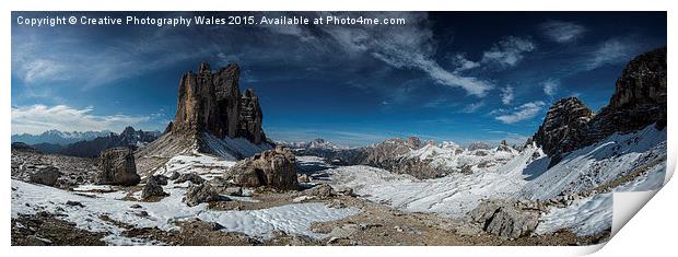 Dolomites Panorama Print by Creative Photography Wales