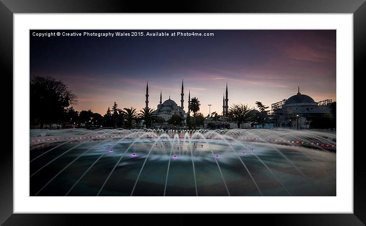 Aya Sofia in Istanbul, Turkey Framed Mounted Print by Creative Photography Wales