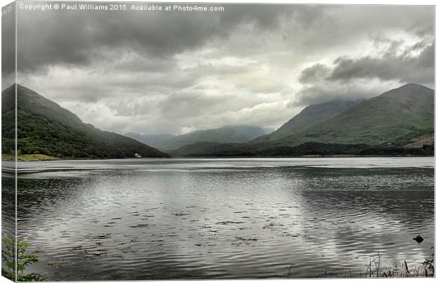  Loch Creran and Mountains Canvas Print by Paul Williams
