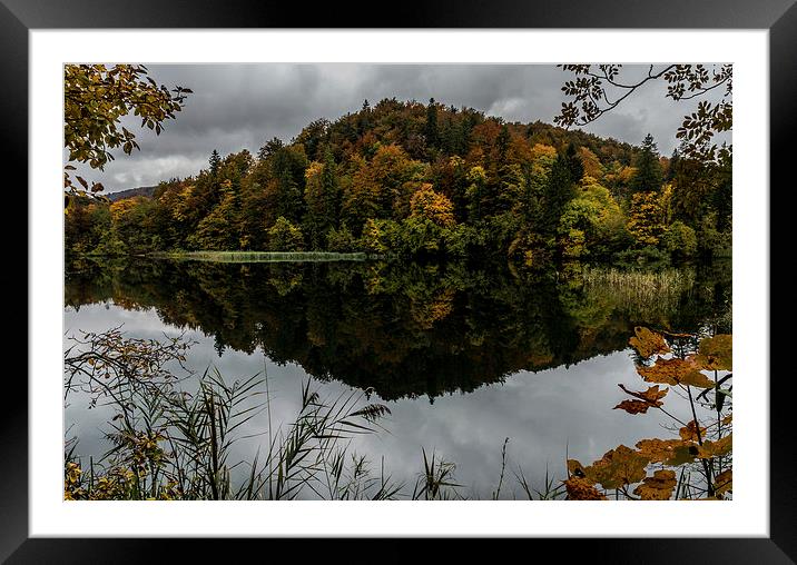  Autumn Reflections Framed Mounted Print by Laura Kenny