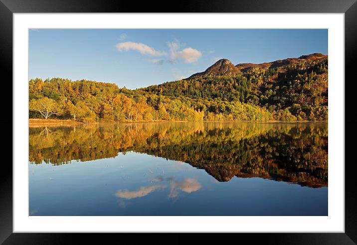 Ben A'an reflection Framed Mounted Print by Stephen Taylor