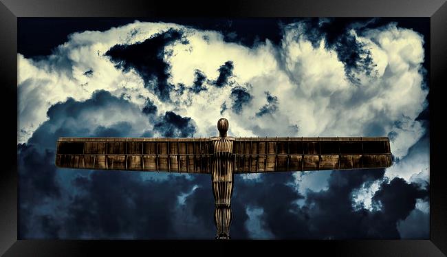  The Angel of the North Framed Print by Guido Parmiggiani
