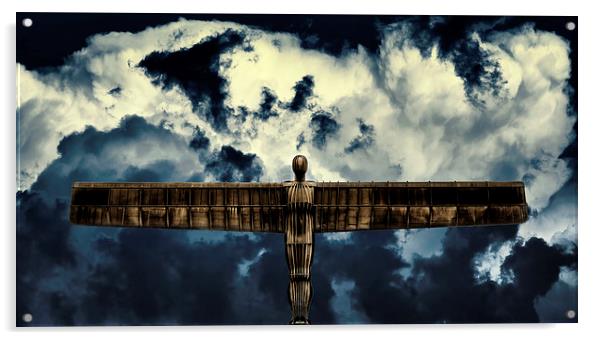  The Angel of the North Acrylic by Guido Parmiggiani