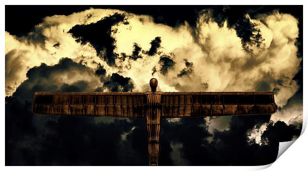  The Angel of the North Print by Guido Parmiggiani