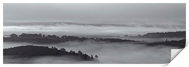  Layers of mist Print by Stephen Taylor
