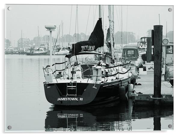 Sailboat at Rest  Acrylic by james balzano, jr.