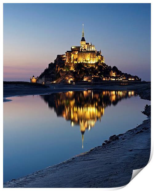 Mont Saint Michel Print by Stephen Taylor