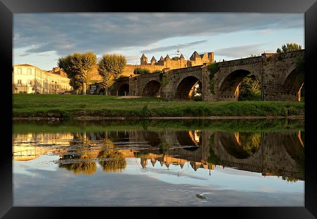 The end of the day in Carcassonne  Framed Print by Stephen Taylor