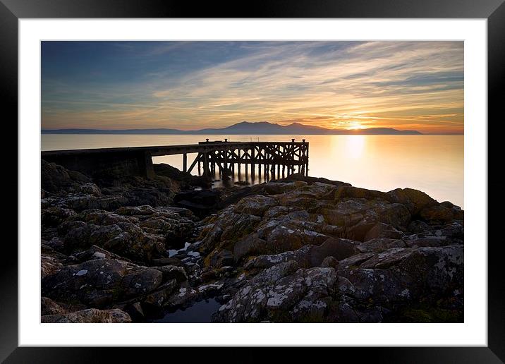 Sunset at Portencross Framed Mounted Print by Stephen Taylor