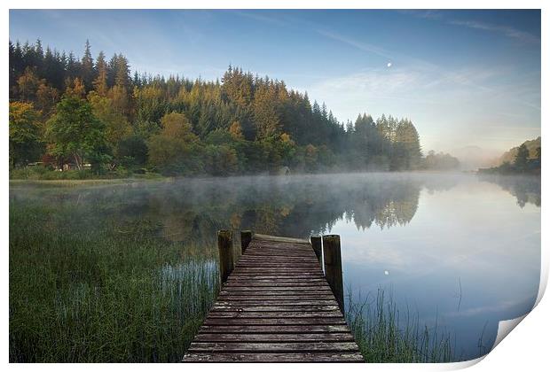 Loch Ard autumn reflections  Print by Stephen Taylor