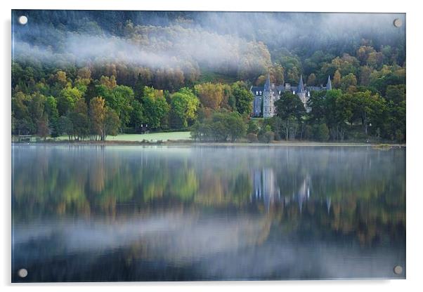  Autumn mist at Loch Achray Acrylic by Stephen Taylor