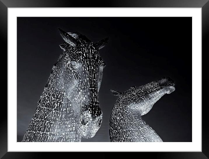  Kelpies Framed Mounted Print by Stephen Taylor
