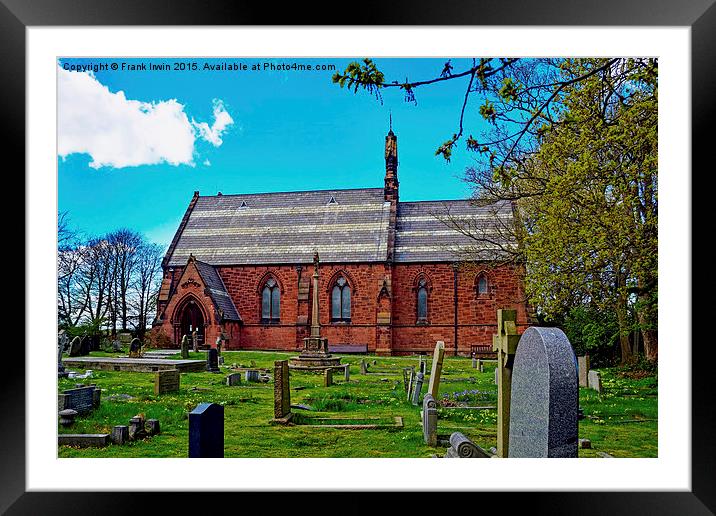  St John the Divine, Frankby, Wirral, UK Framed Mounted Print by Frank Irwin
