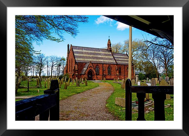 St John the Divine, Frankby, Wirral, UK Framed Mounted Print by Frank Irwin
