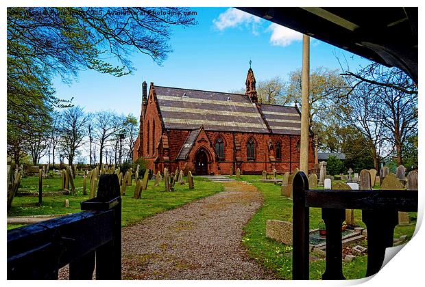 St John the Divine, Frankby, Wirral, UK Print by Frank Irwin