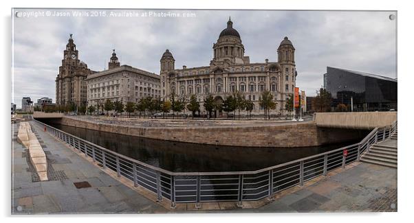 Panorama of the Three Graces Acrylic by Jason Wells