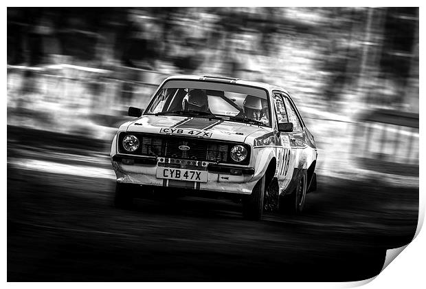 Ford Escort Mk2 tempest rally Print by Oxon Images