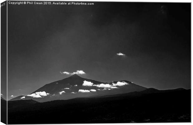 Cloud dance at Mount Teide Canvas Print by Phil Crean
