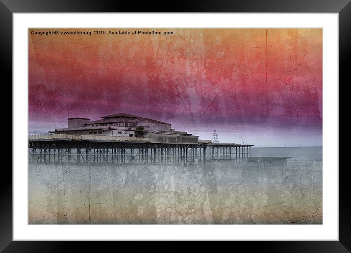 Sunset At Victoria Pier Framed Mounted Print by rawshutterbug 