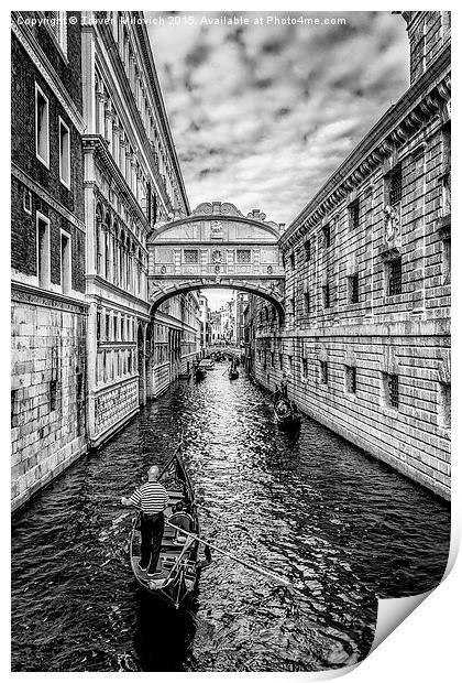 Ponte dei Sospiri, Venezia Print by Traven Milovich