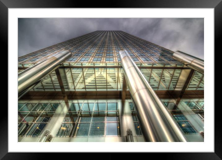 One Canada Square London Framed Mounted Print by David Pyatt