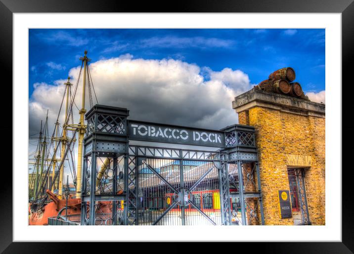 Tobaco Dock London Framed Mounted Print by David Pyatt