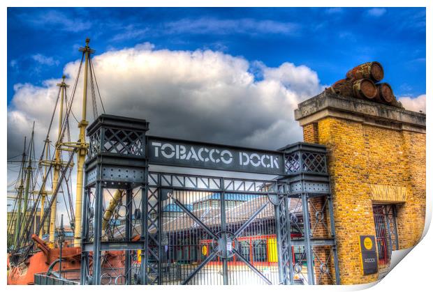 Tobaco Dock London Print by David Pyatt