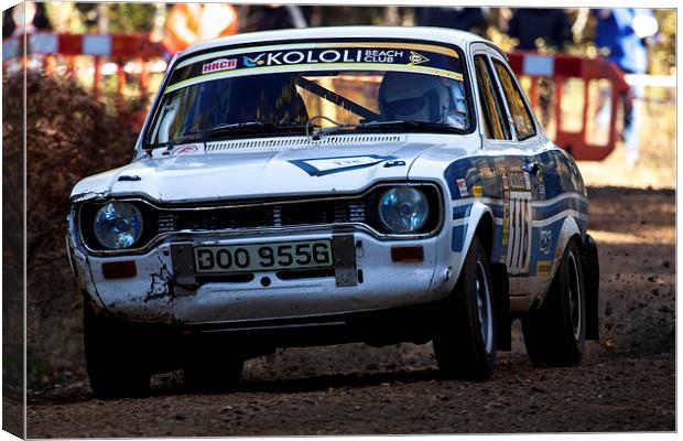 Classic Ford Escort Mk1 rally car Canvas Print by Oxon Images
