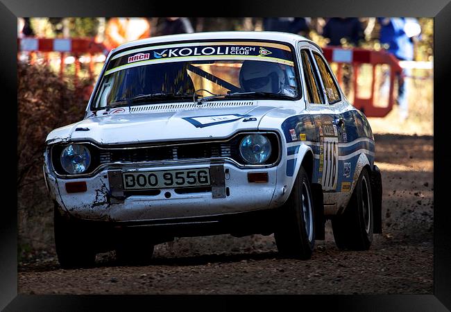 Classic Ford Escort Mk1 rally car Framed Print by Oxon Images